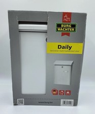 Burg Wächter Briefkasten Weiß Verzinkter Stahl Post Made In Germany NEU *Lesen