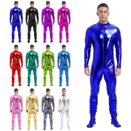 Herren wetlook bodysuit - wetlook,