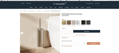 Crosswater mpro edelstahl - crosswater,