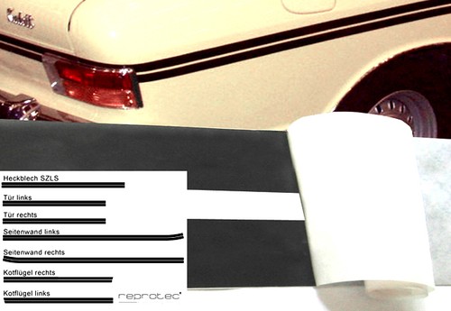 Satz zierstreifen opel kadett - opel,