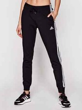 Adidas Damen Hose Sporthose Jogginghose ESSENTIALS 3STREIFEN FRENCH TERRY CUFFED