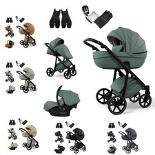 MOMMO FANTASY Kinderwagen 2in1/3in1/4in1 Öko-Leder /Autositz
