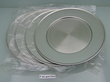 SPRING Switzerland - -- 4x PLATZTELLER Ø 30 cm - INOX 18/10 -- - Neuwertig