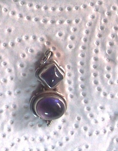 Vintage amethyst anhänger - vintage,