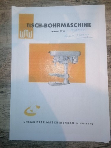 Wmw bt10 tischbohrmaschine - wmw,