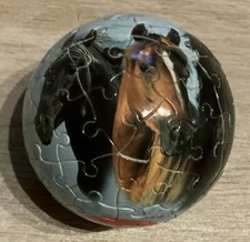 Puzzleball mit Pferdemotiv vom Ponyclub, ca. 7 cm Durchmesser