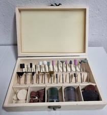 100-teiliges Zubehörset für Feinbohrschleifer für Dremel Proxxon in Holzbox