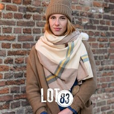 Damen Schal Stola beige ecru