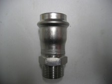 SANHA NiroSan Edelstahl Red-Übergang, 28mm x 3/4 zoll AG Kiwa