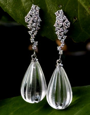 Elegante Ohrringe Bergkristall