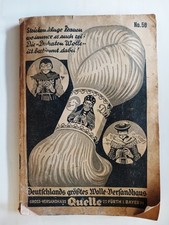 Musterbuch für Wolle des Versandhaus Quelle altes Werbematerial