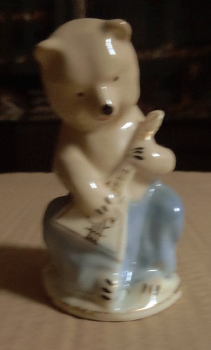 Vintage porzellanfigur bär - vintage,