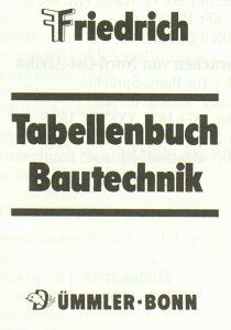 Tabellenbuch bautechnik von - tabellenbuch,