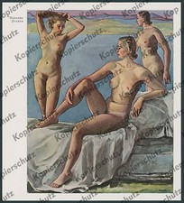 Paul Mechlen Malerei Badende