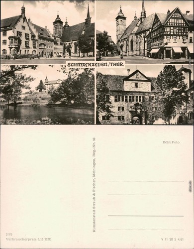 Ansichtskarte schmalkalden - ansichtskarte,