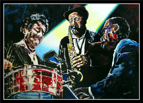 Jazz band artprint - jazz,
