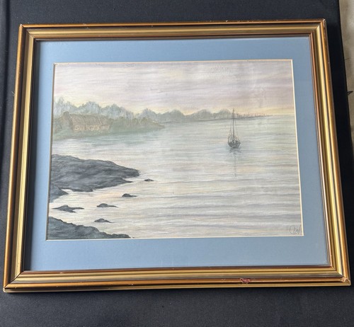 Original signiertes pastell - original,