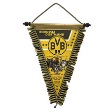 Borussia Dortmund BVB 09 Wimpel Fußball 1997 Vintage Schwarz Gelb Fußballwimpel