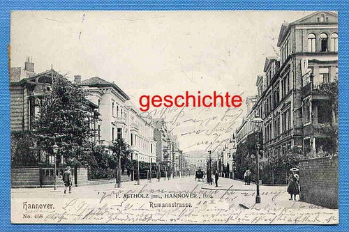 Hannover rumannstraße - ak,