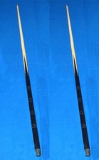 Pool Snooker Queue Billard 2 X 1-Piece Standard 145cm (144cm)