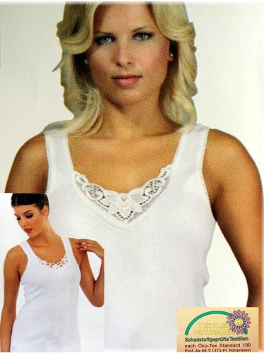 Damen unterhemden mit spitze - 4,