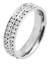 Akzent edelstahl damen ring - akzent,