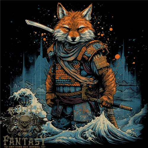 Japanisch samurai kitsune - a,