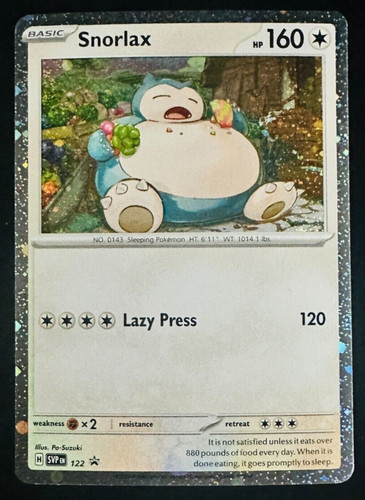 Snorlax 122 black star - 122, promo