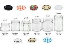 20 50 100x STURZGLÄSER EINMACHGLÄSER 30 37 47 53 65 107 MARMELADENGLÄSER DECKEL