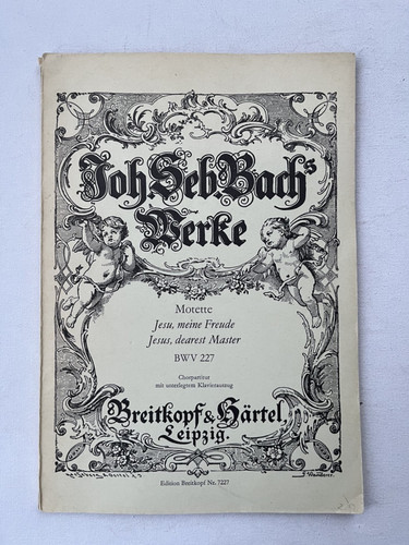 Noten bach motette - noten., bach.