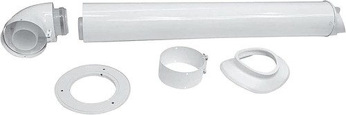 Koaxialer abgassatz 100 mm - abgassatz,