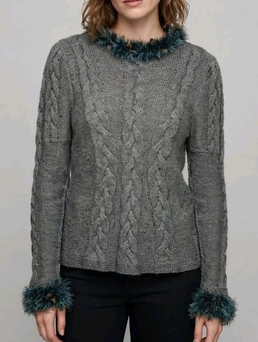 Vintage zopfstrick pullover - vintage,