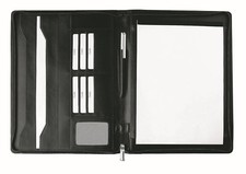 Leder-Schreibmappe A4 mit Reißverschluss Rindleder 0721 SONDERPREIS 