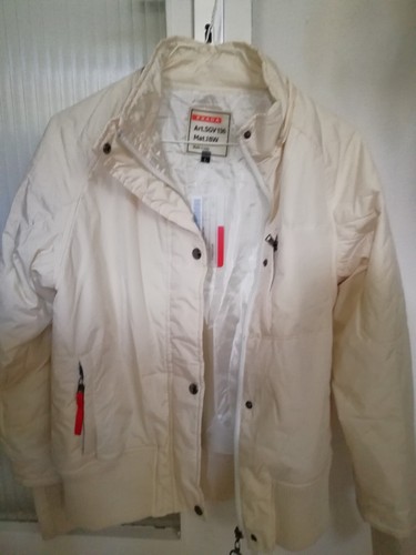 Neu prada creme winterjacke - winterjacke, 38