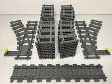 Lego Schienen Set Gerade Weiche Kurve Flex City Zug
