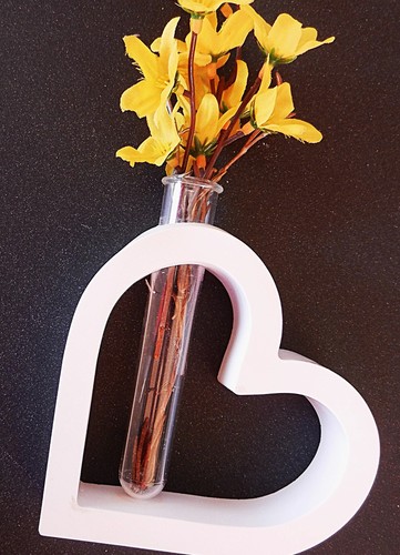 Deko herz mit blume - deko,