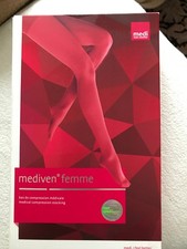 MEDIVEN 20 ELEGANCE  Kompressionsstrümpfe  Gr.5,CCL 2 schwarz neu