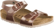 BIRKENSTOCK Sandalen RIO 1012520 Birko Flor ELECTRIC METALLIC COPPER 2 Schnallen BRO