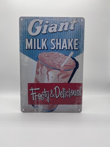 Blechschild milkshake 20x30cm - blechschild,