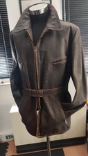 Vintage Biker Lederjacke braun