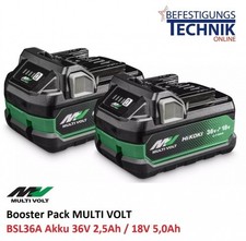 HiKOKI HITACHI Multi Volt Akku 2x BSL36A18X 36V/2,5Ah 18V/5Ah