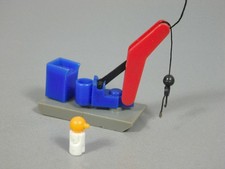 HAFENWELT: Charlys Schwimmkran - Platte grau, Figur weiß/orange RAR!