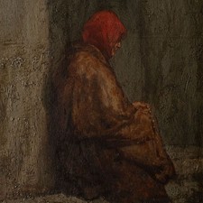 Oil on Wood Prayer Rosary