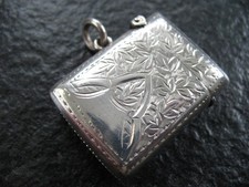 Streichholzetui Silber 925 T J