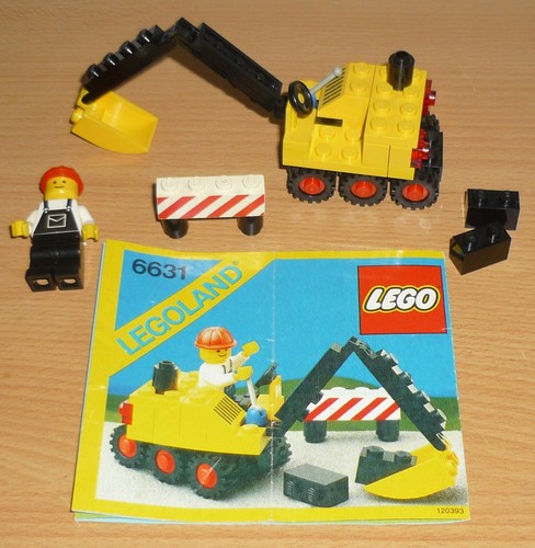 Lego city 6631 bagger 1985 - city,