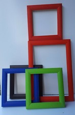 BILDERRAHMEN, Abachi massiv, Profil ca 4x4 cm, 10 Stck 40/40-40/60cm        