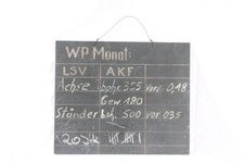 alte Tafel Holz Metall Brett