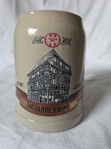 Bierkrug steingut 500 - steingut,