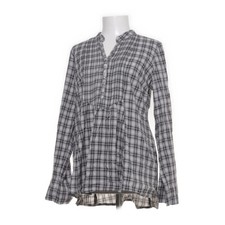 KappAhl, Tunika, Größe: 42, Grau/Weiß/Schwarz, Baumwolle, Karo, Damen #Gwd