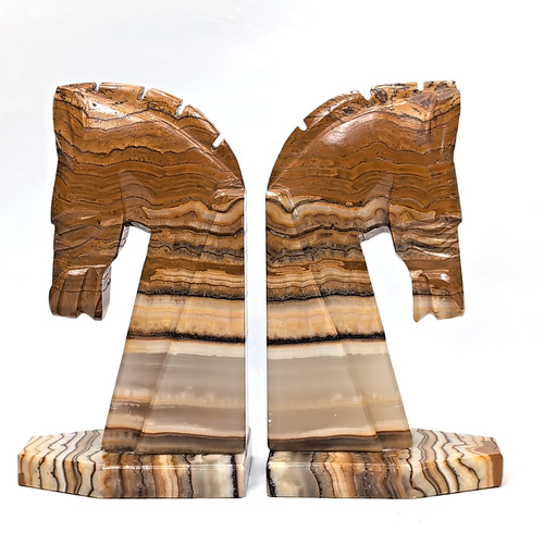 Carved alabaster chess - alabaster,